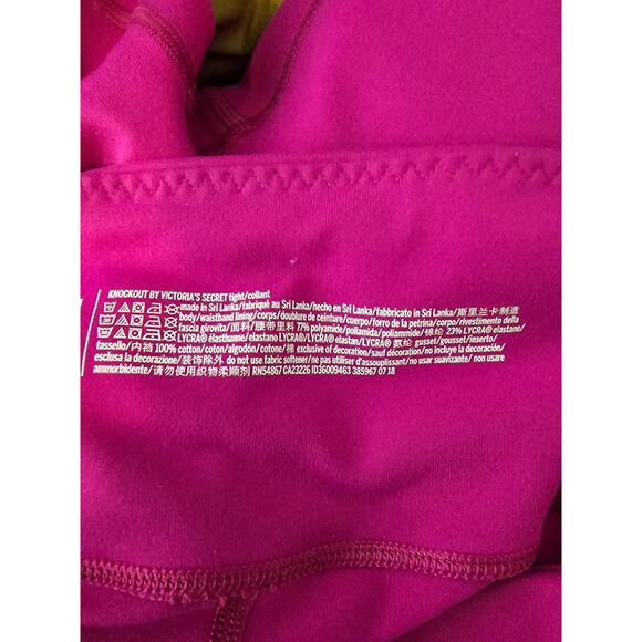 Victoria Secret Sport Knockout Slatted Side Pink Athletic Athleisure Legging XL - Picture 9 of 9